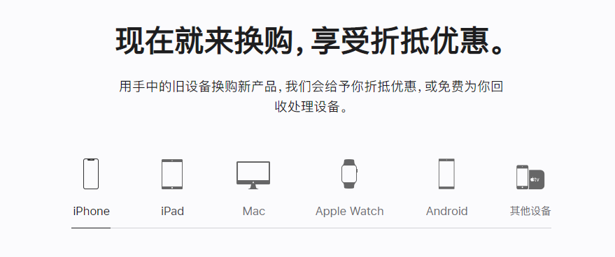 射洪苹果手机维修分享iPhone以旧换新的去处 