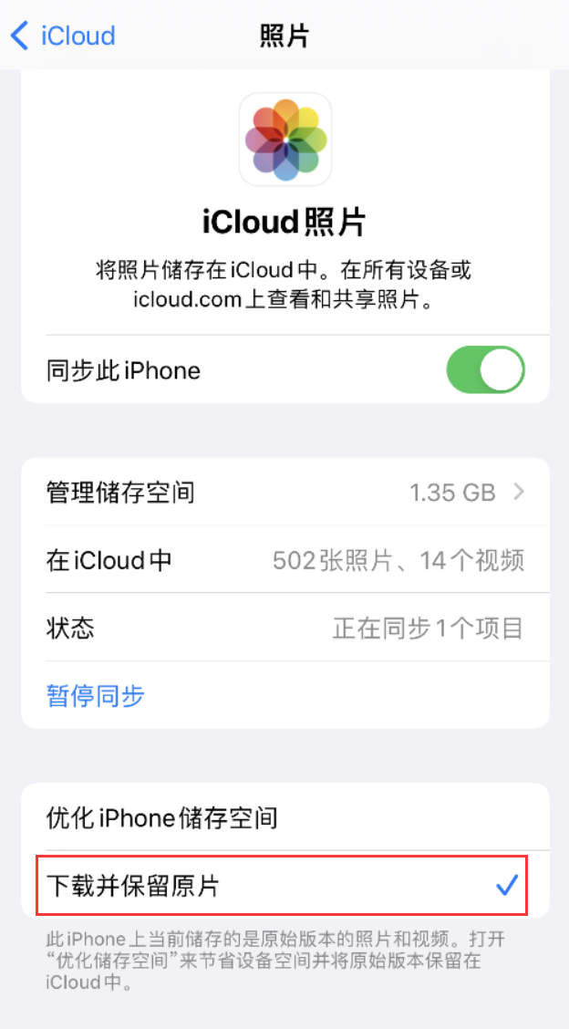 射洪苹果手机维修分享iPhone 无法加载高质量照片怎么办 