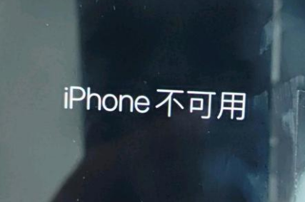 射洪苹果服务网点分享锁屏界面显示“iPhone 不可用”如何解决 